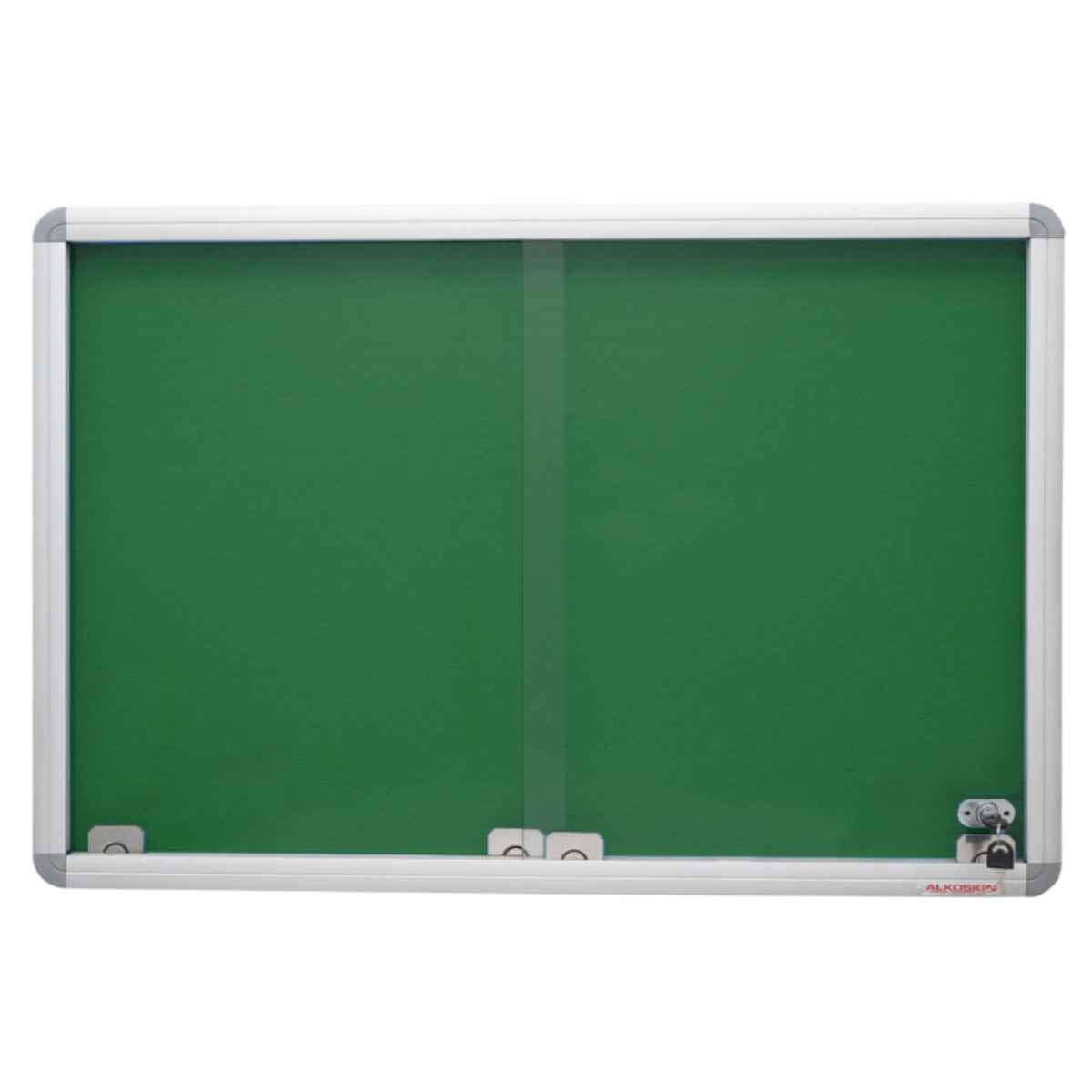 Sliding Glass Felt Notice Board