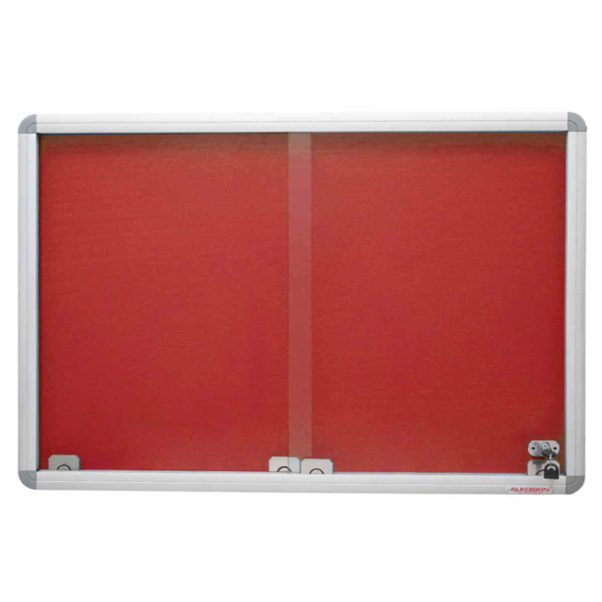 Sliding Glass Felt Notice Board