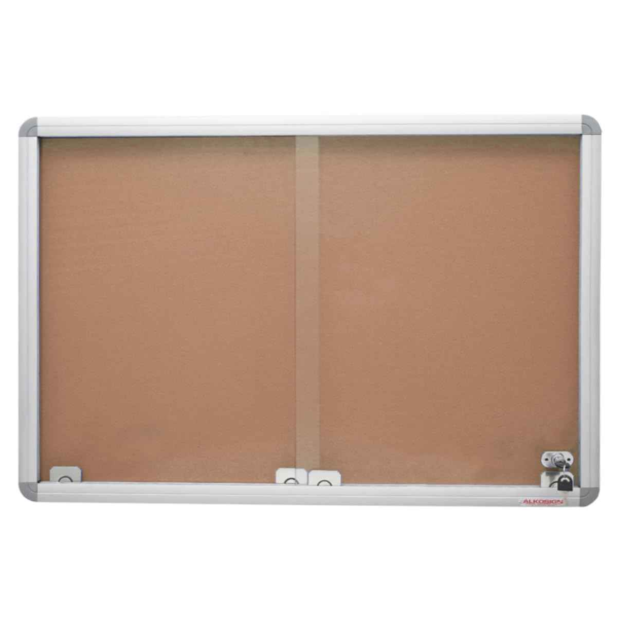 Sliding Glass Felt Notice Board