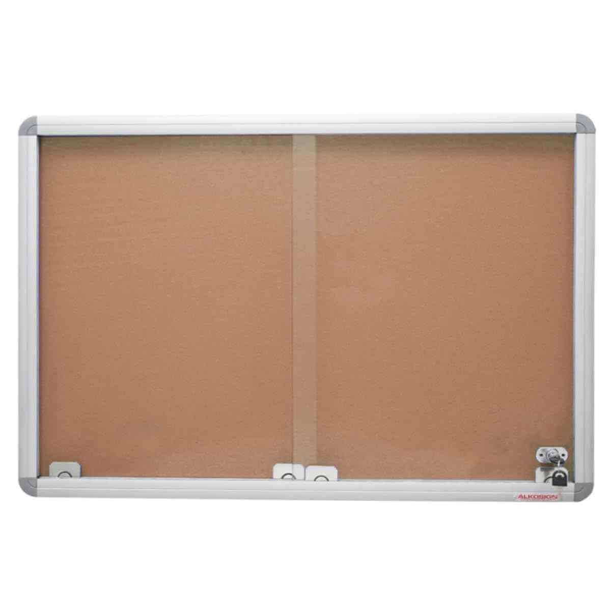 Sliding Glass Felt Notice Board