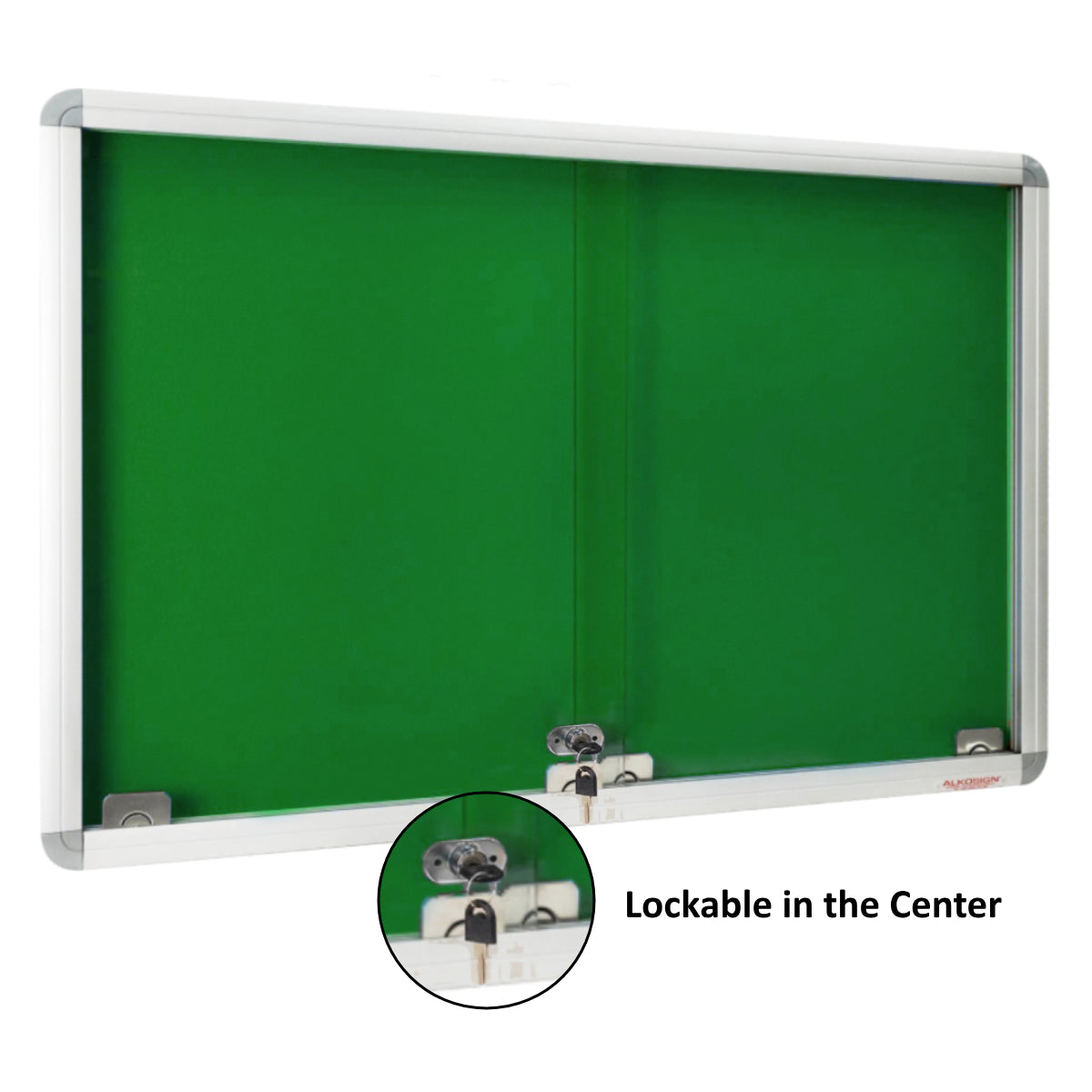 Sliding Glass Felt Notice Board