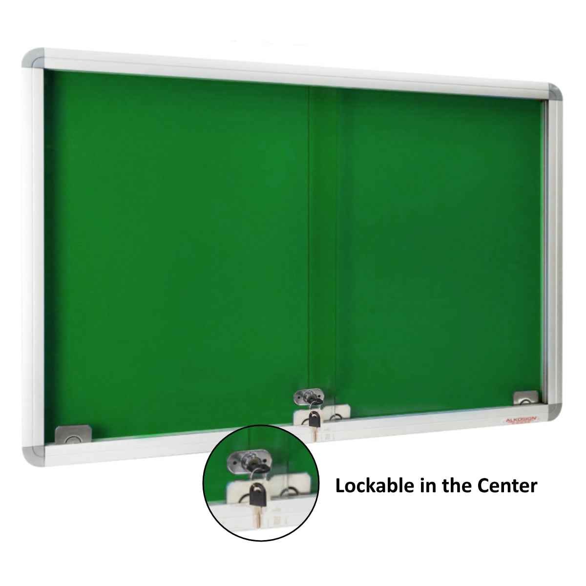 Sliding Glass Felt Notice Board
