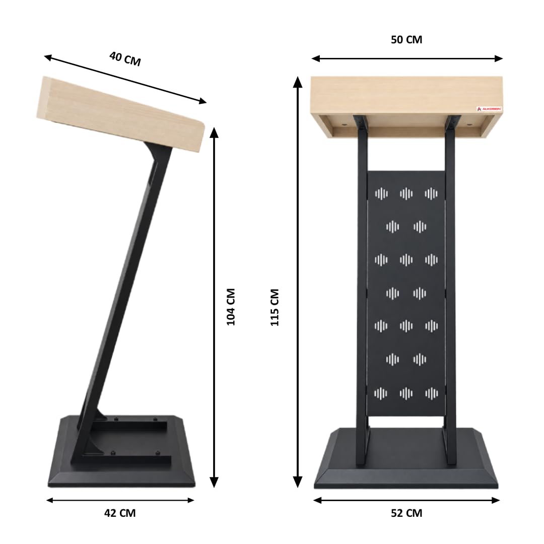 ALKOSIGN Podium Lectern for School College Auditorium Office (DIY)
