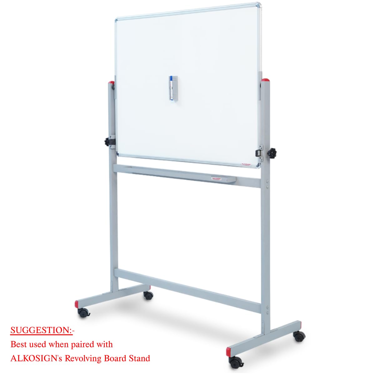 Astra Chrome Magnetic Double Sided White Board