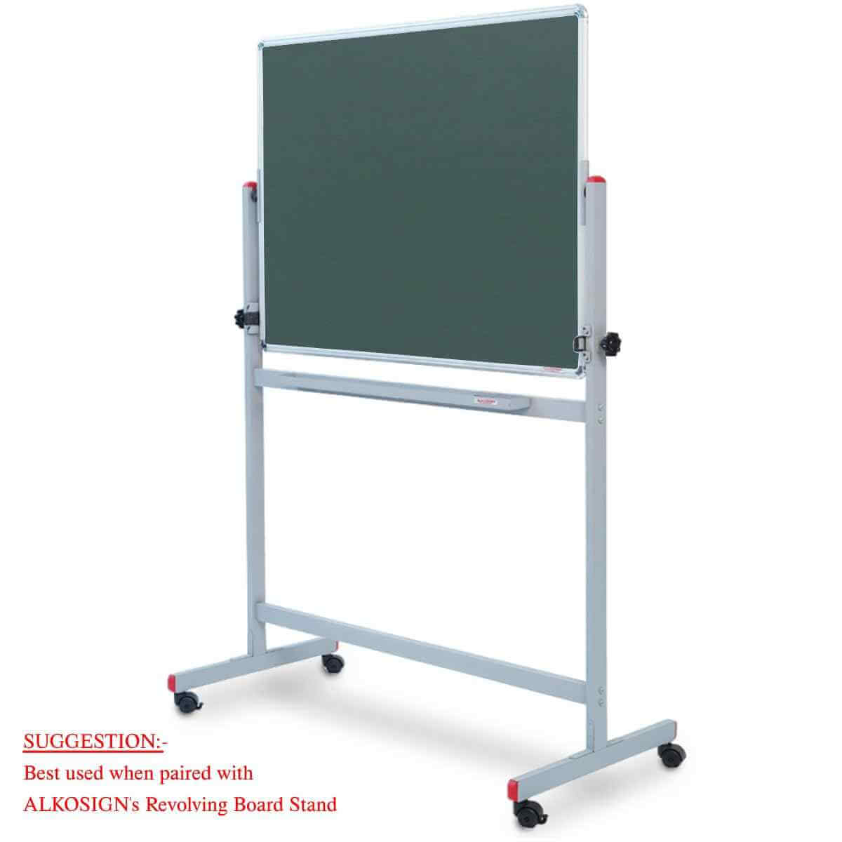 Astra Chrome Non-Magnetic Double Sided Green Board