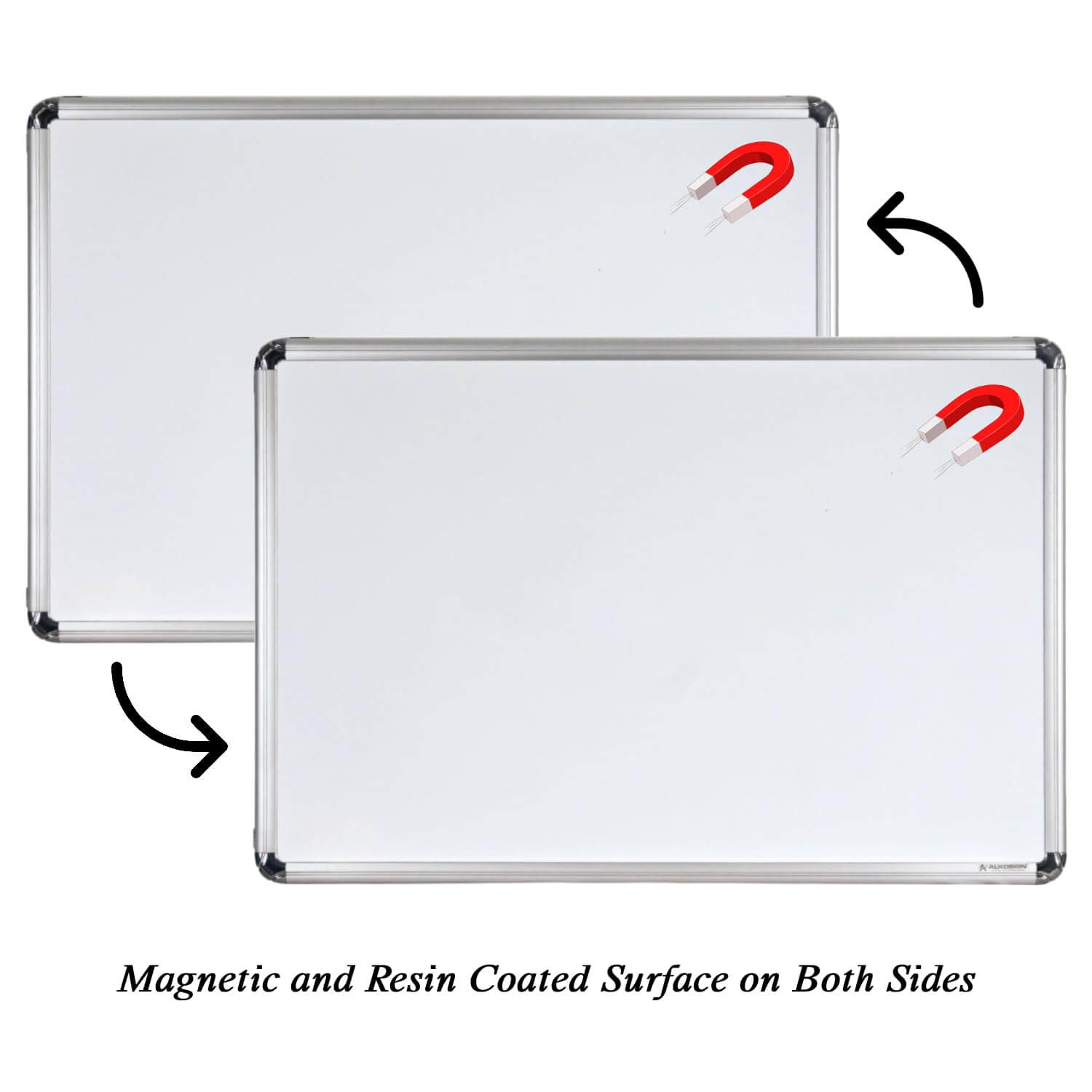 Astra Chrome Magnetic Sided White Board