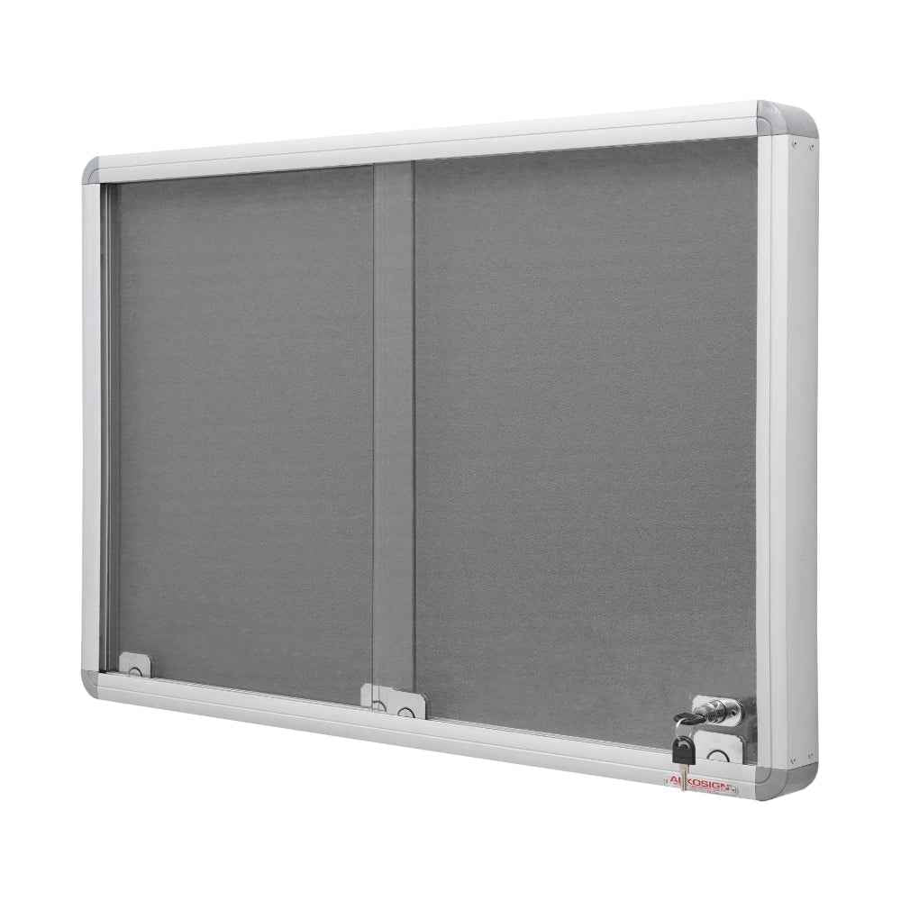 Sliding Glass Felt Notice Board