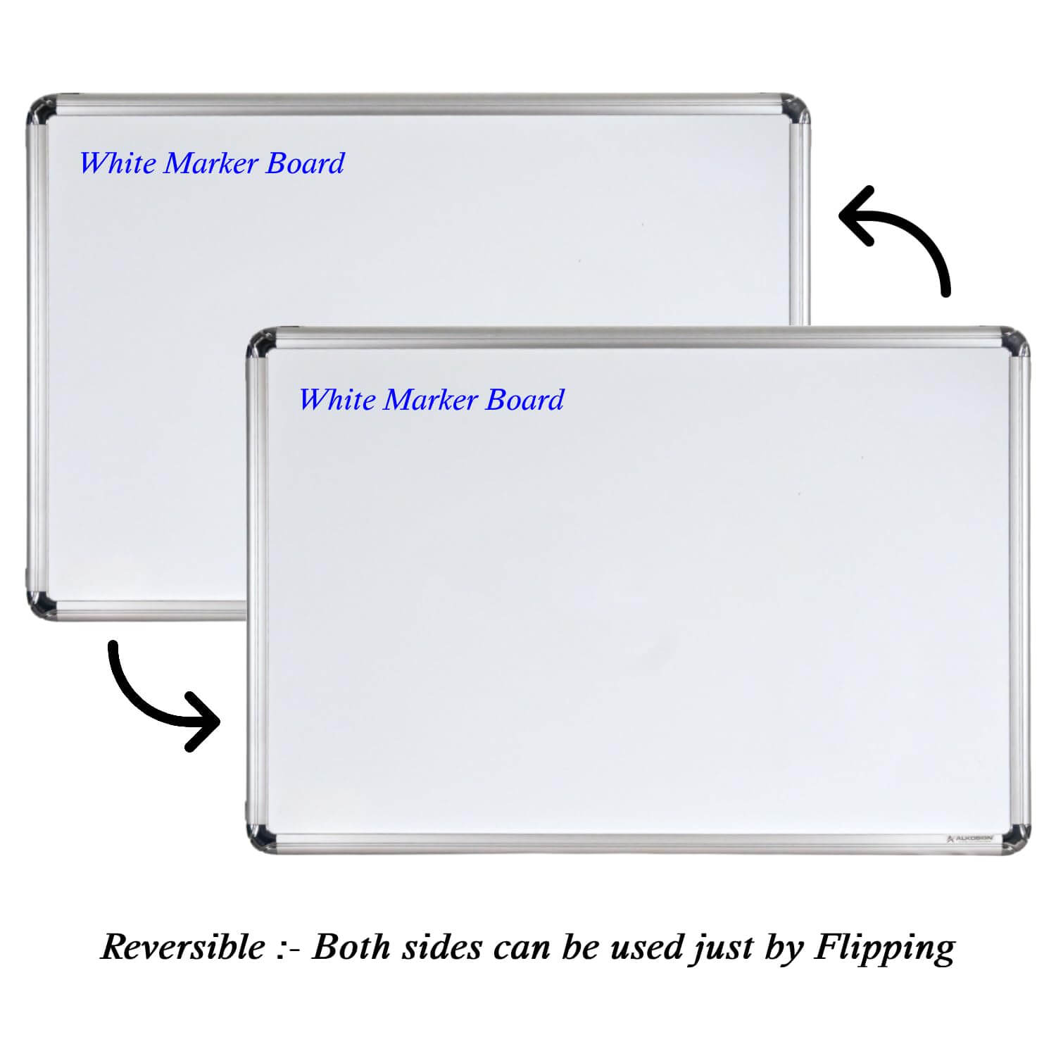 Astra Chrome Double Sided White Board