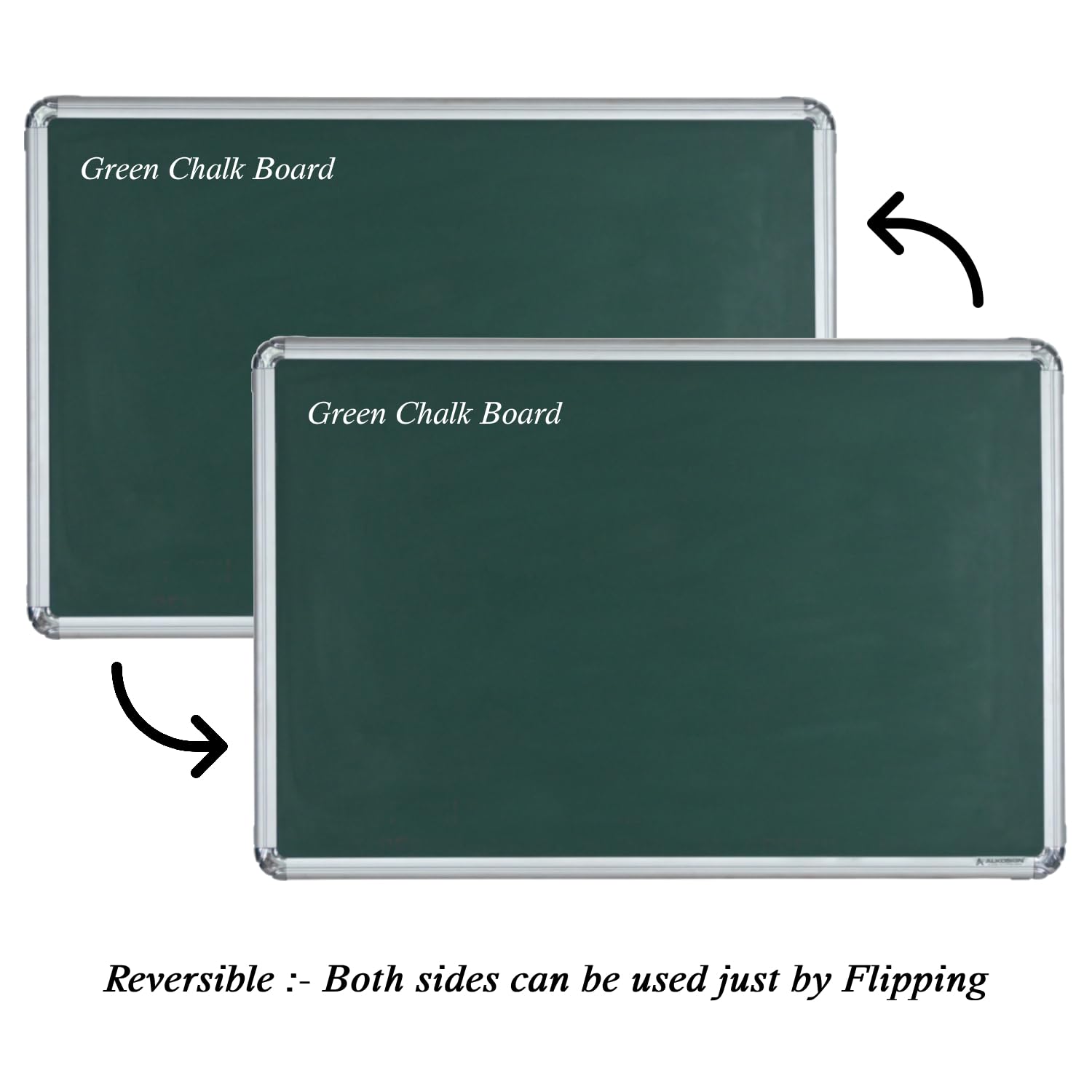 Astra Chrome Non-Magnetic Double Sided Green Board