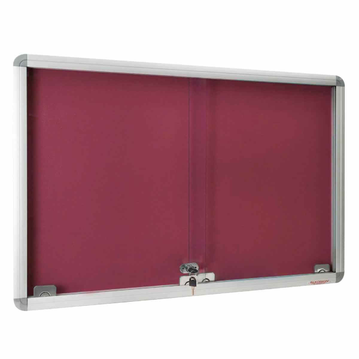 Sliding Glass Felt Notice Board