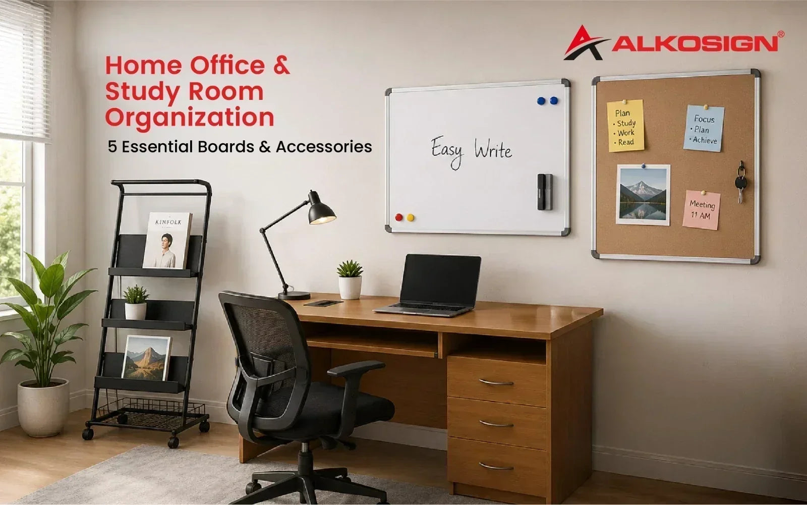 5 Must-Have Boards & Accessories to Organize Your Home Office or Study Room