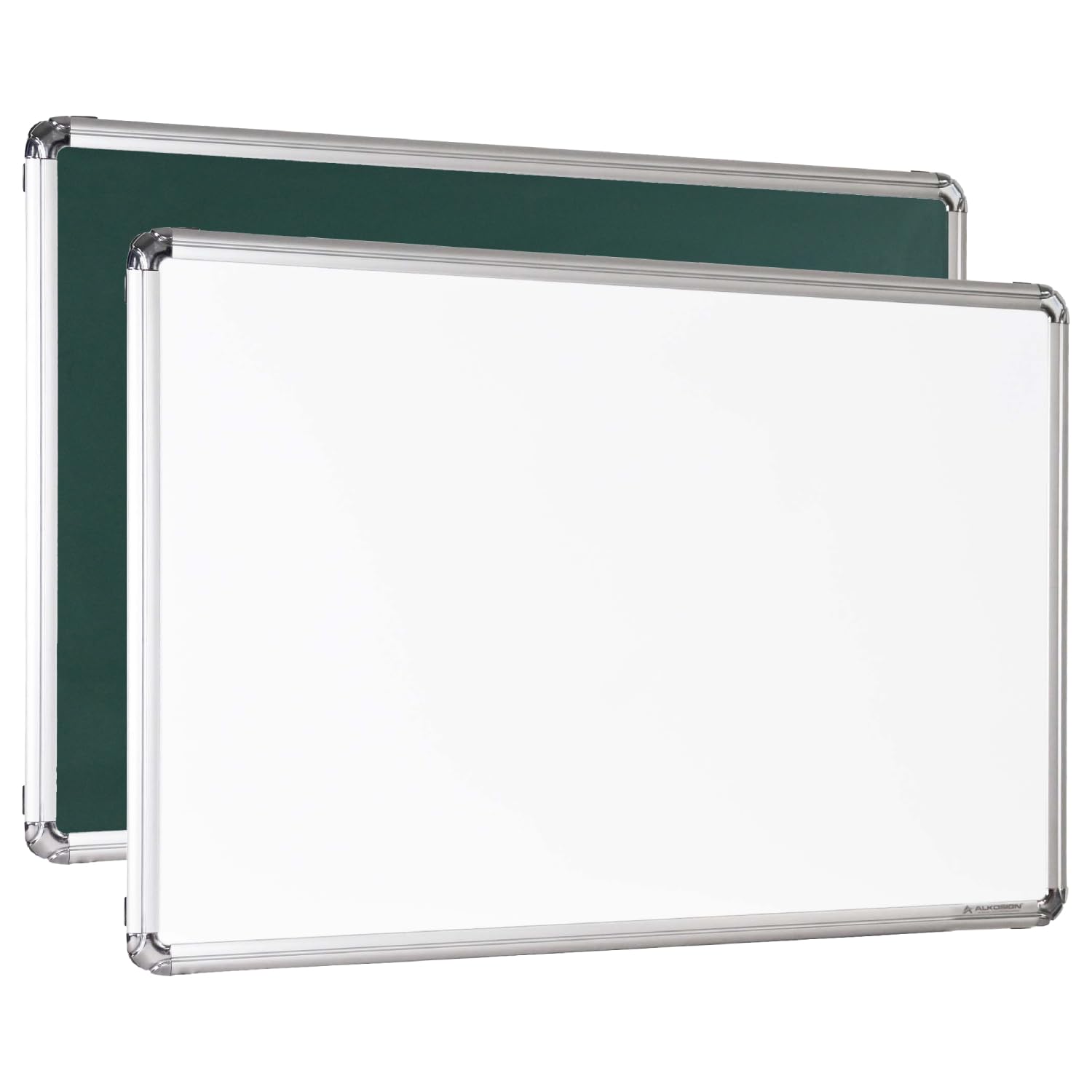 Non- Magnetic Double Sided White Board & Green Chalk Board