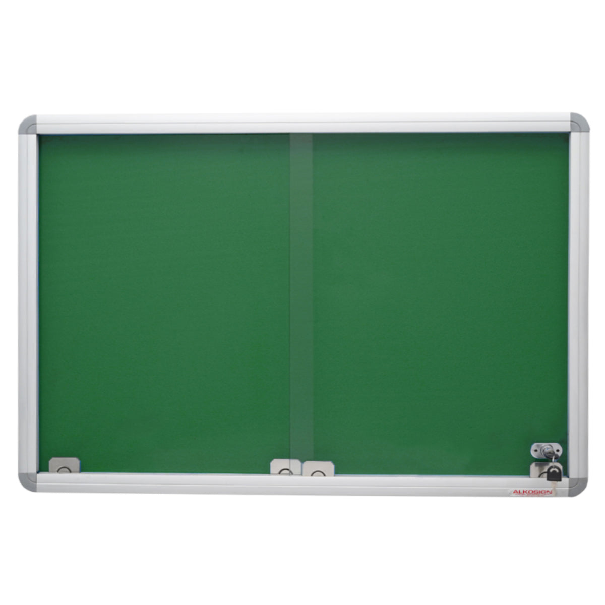 Sliding Glass Felt Notice Board