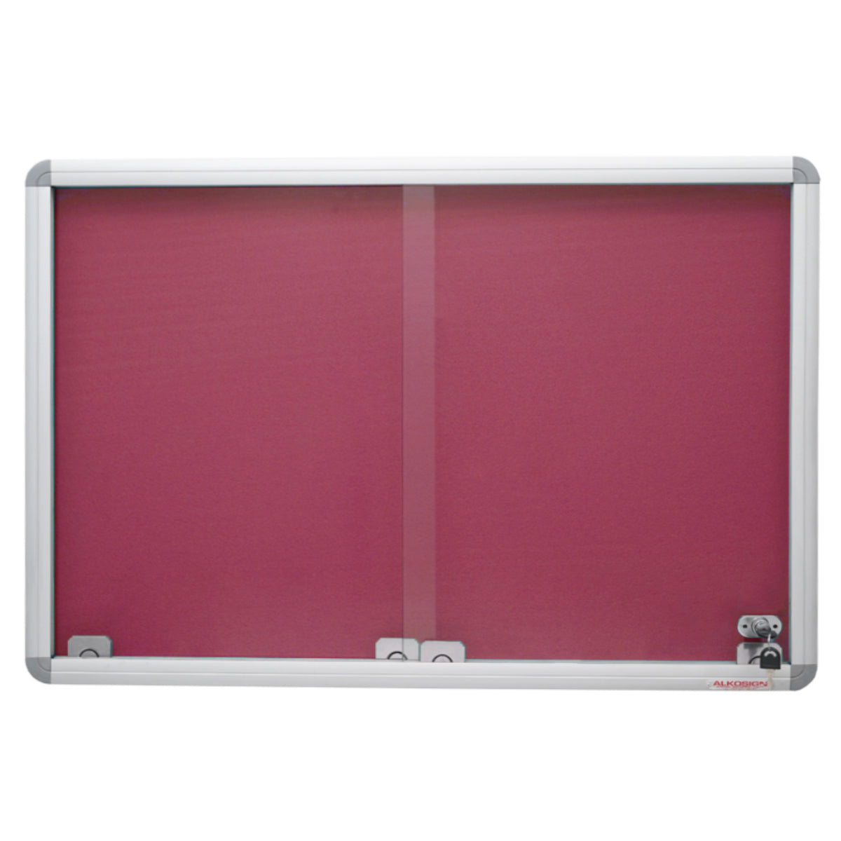 Sliding Glass Felt Notice Board