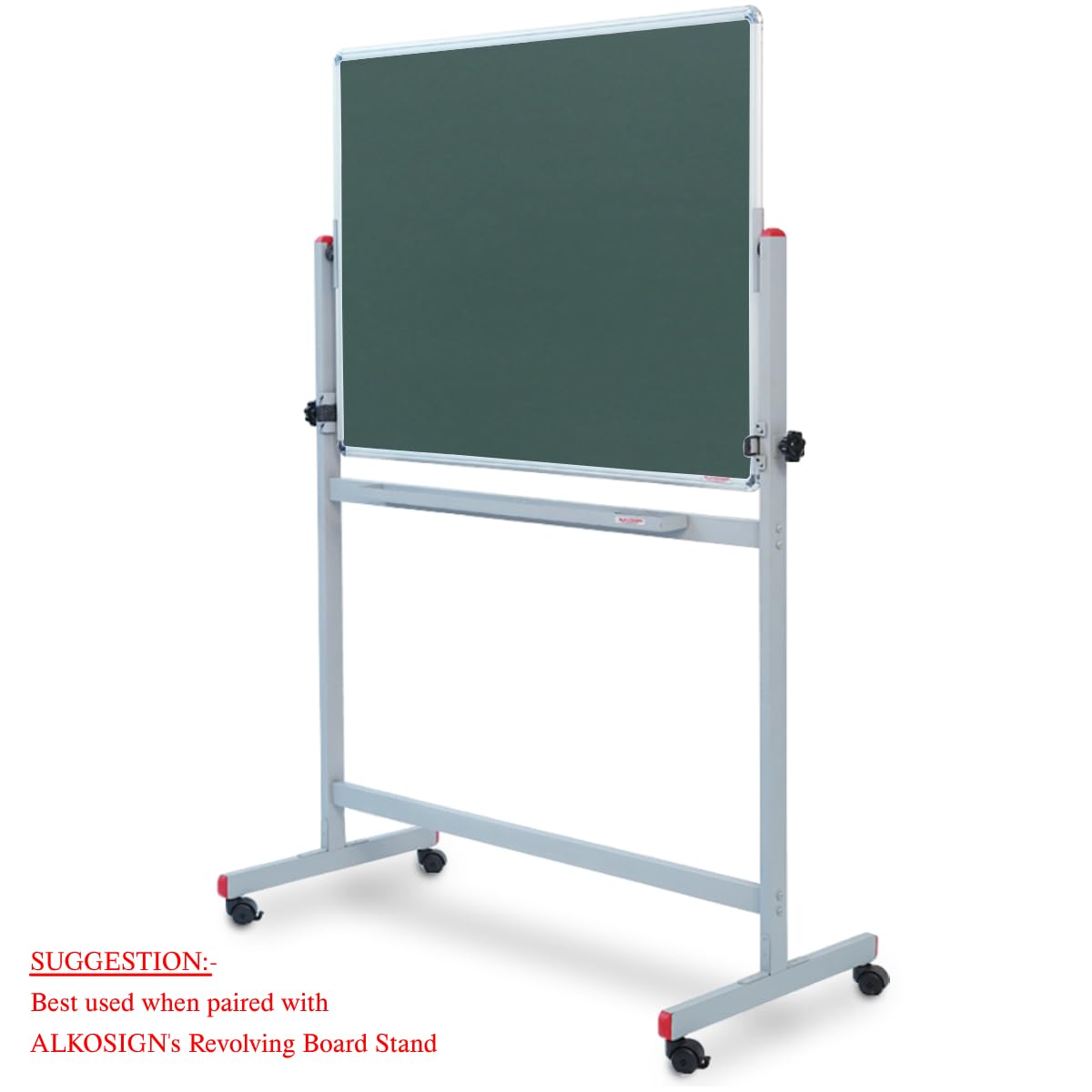 Astra Chrome Non-Magnetic Double Sided Green Board