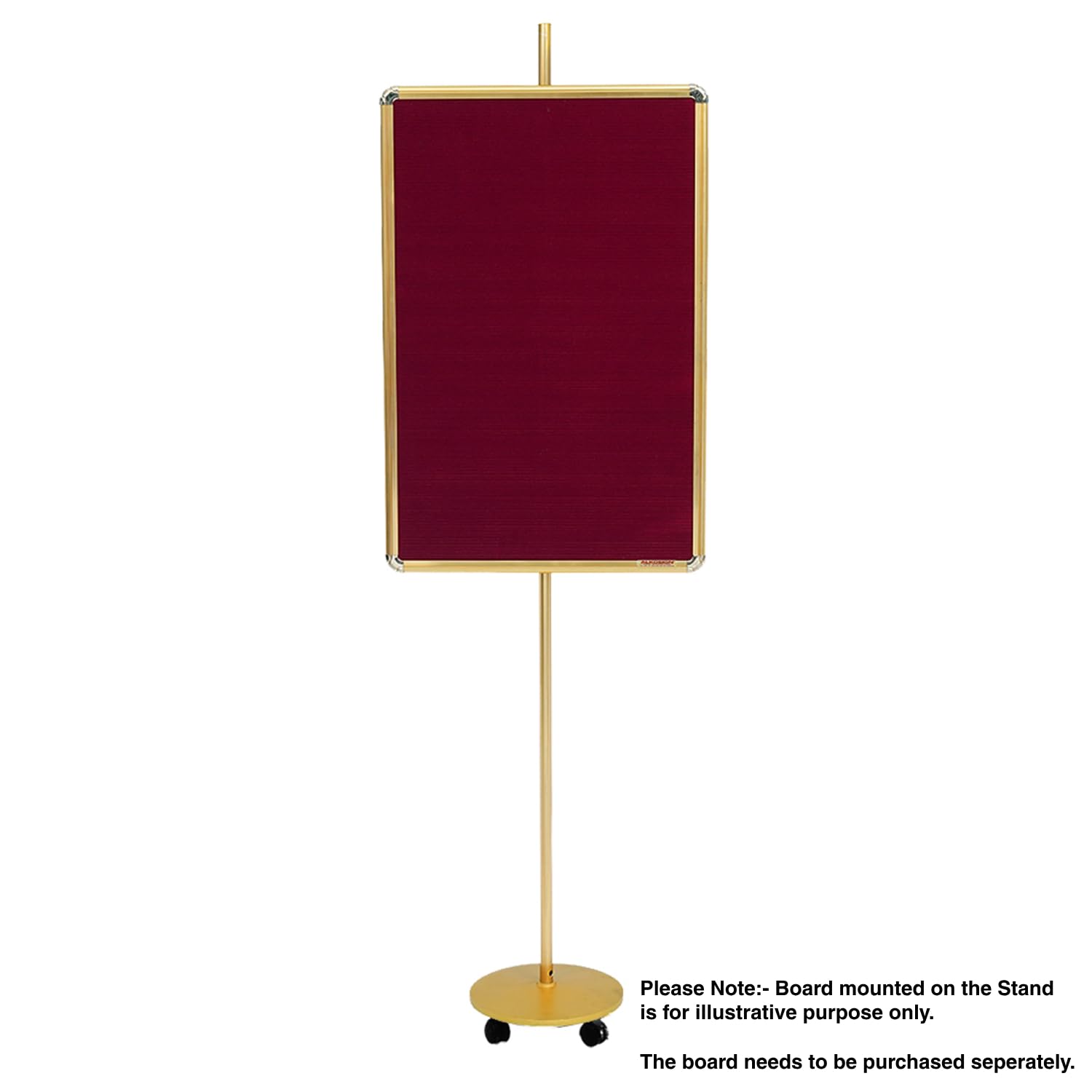 Grooved Display Stand (With Casters / Without Casters)