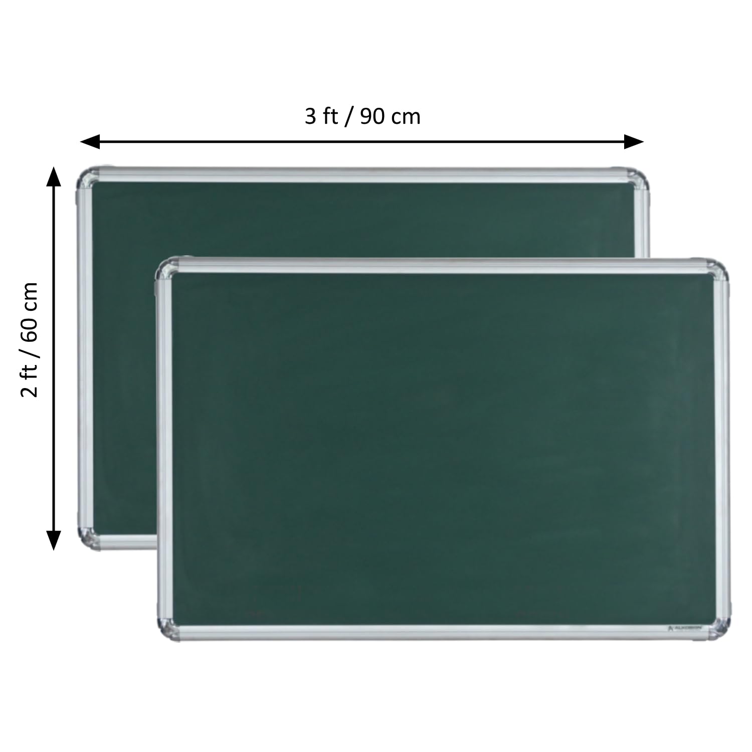 Astra Chrome Non-Magnetic Double Sided Green Board
