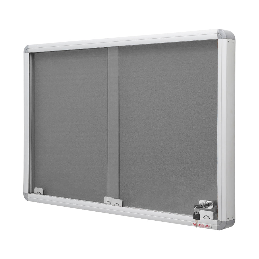 Sliding Glass Felt Notice Board