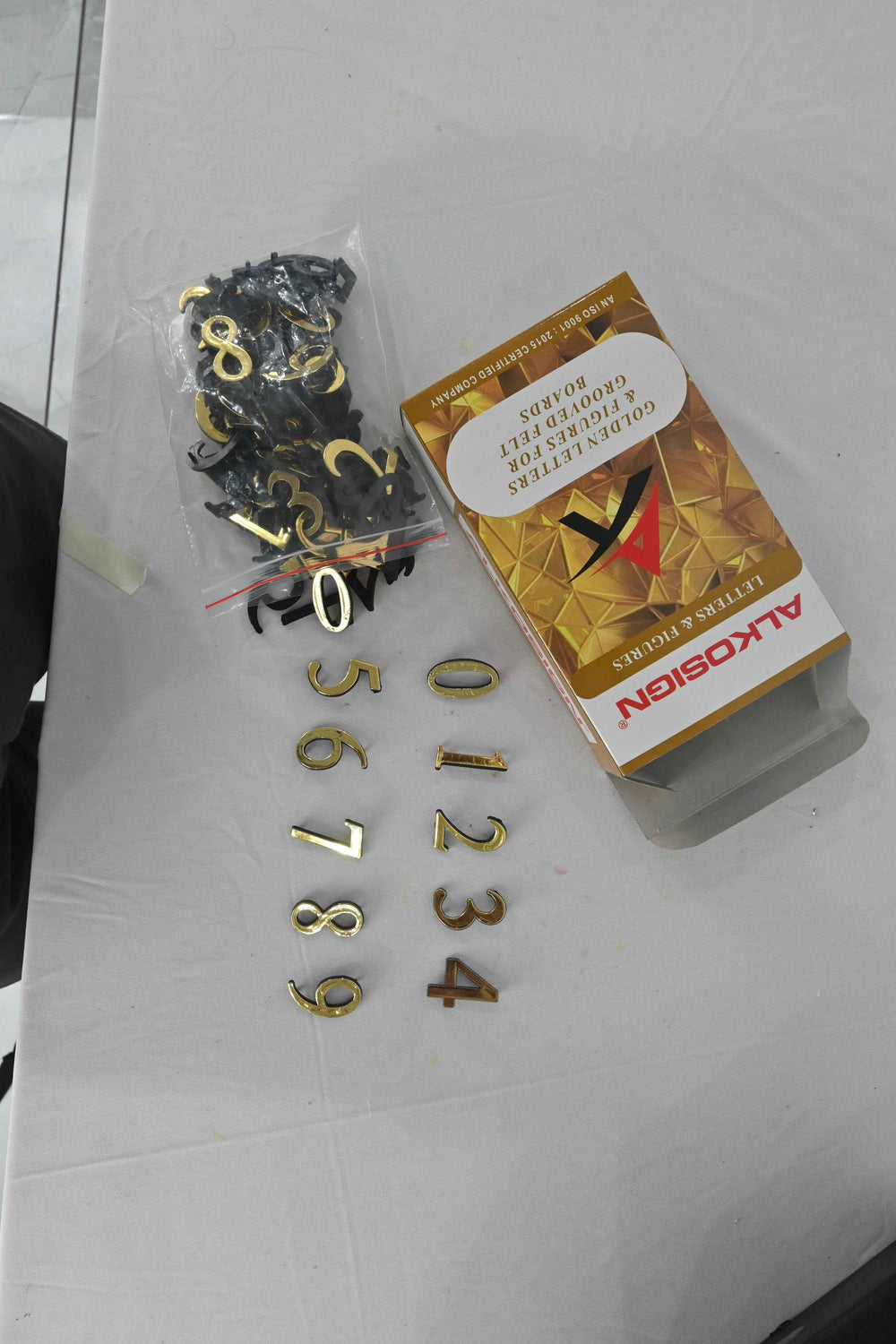 Gold Foiled Plastic Letters Board Manufacturer & Golden Figures | Alkosign