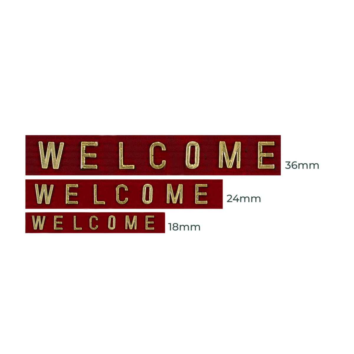 Gold Foiled Plastic Letters Board Manufacturer & Golden Figures | Alkosign