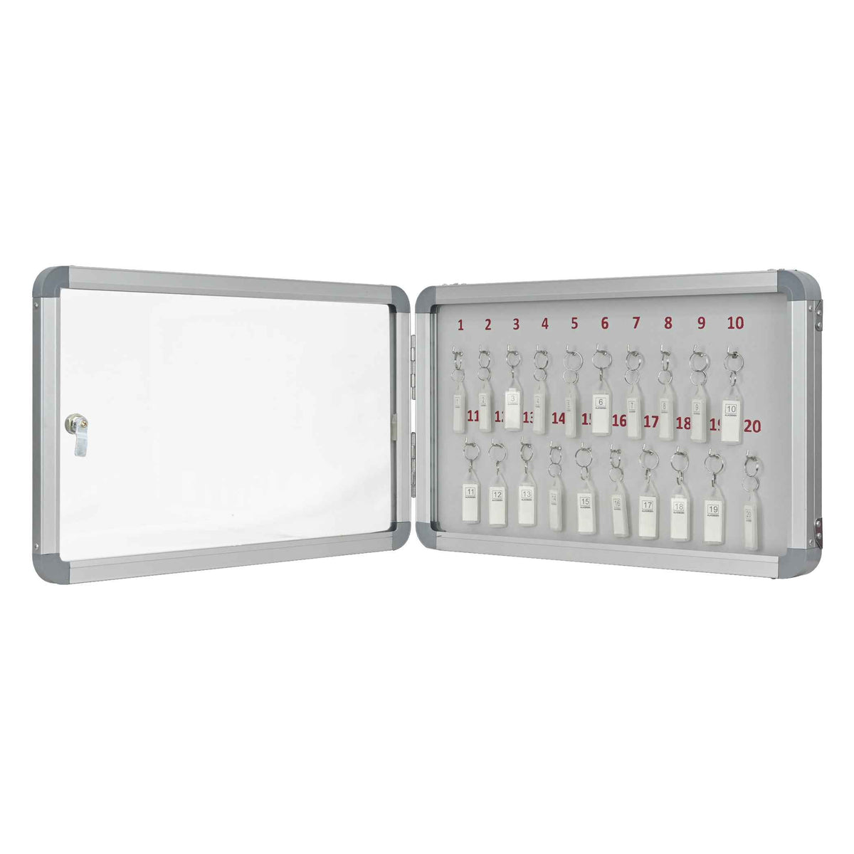 Cubicle Key Rack Key Cabinet With Laminated Back for Secure Office Storage