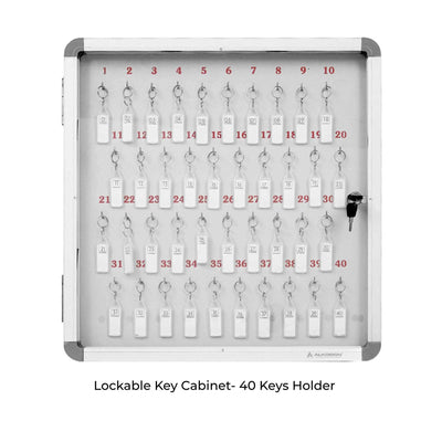 Key Cabinet With Laminated Back for Secure Office Storage