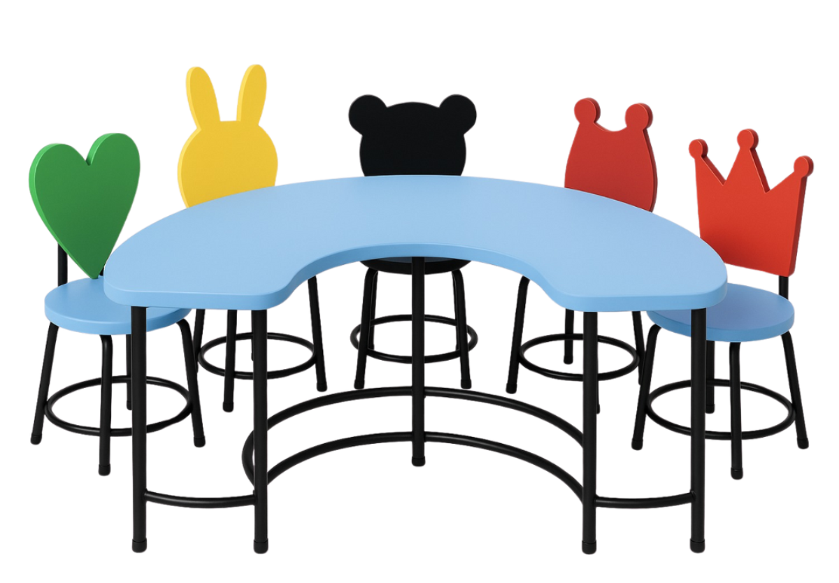 Moon Table With Chair - Alkosign Limited
