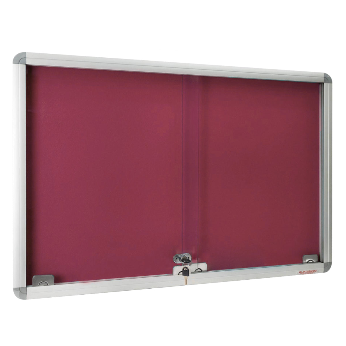 Sliding Glass Felt Notice Board